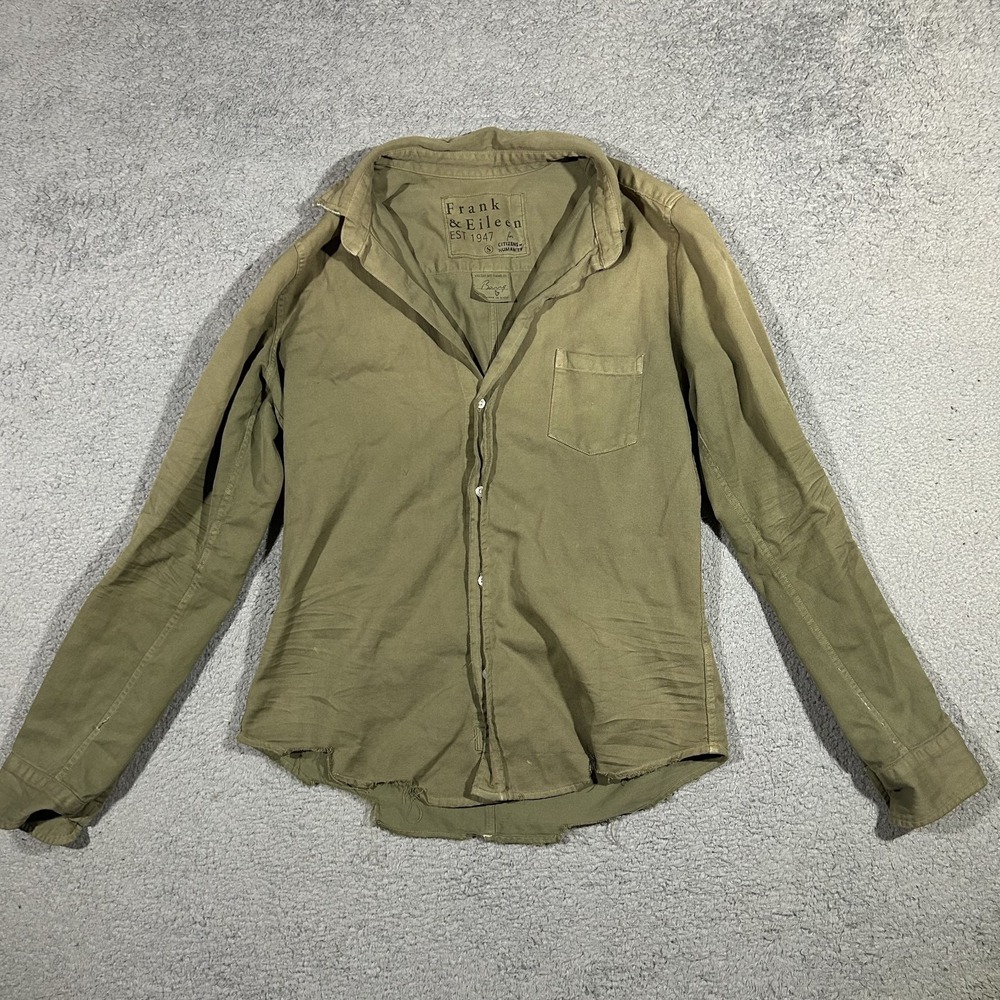 Frank & Eileen X Citizen Of Humanity Shirt Women's Small Long Sleeve Bangs #2883